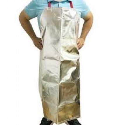 Aluminized safety apron