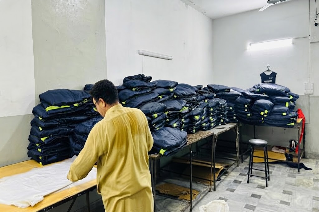 Quality control inspection at Gold Berg Enterprises