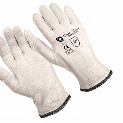 Premium Cotton Gloves - Lint-Free Inspection Handling - inspection gloves manufactured by Gold Berg Enterprises, Sialkot Pakistan (wholesale / OEM)