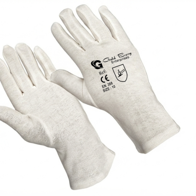 Professional Cotton Gloves - Light Duty Comfort - inspection gloves manufactured by Gold Berg Enterprises, Sialkot Pakistan (wholesale / OEM)