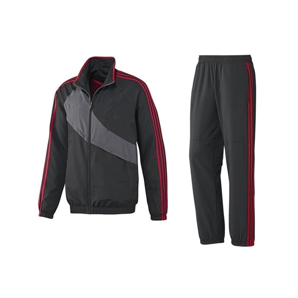 Premium Black 2-Piece Tracksuit Set - Zip Jacket & Joggers - tracksuits and joggers manufactured by Gold Berg Enterprises, Sialkot Pakistan (wholesale / OEM)