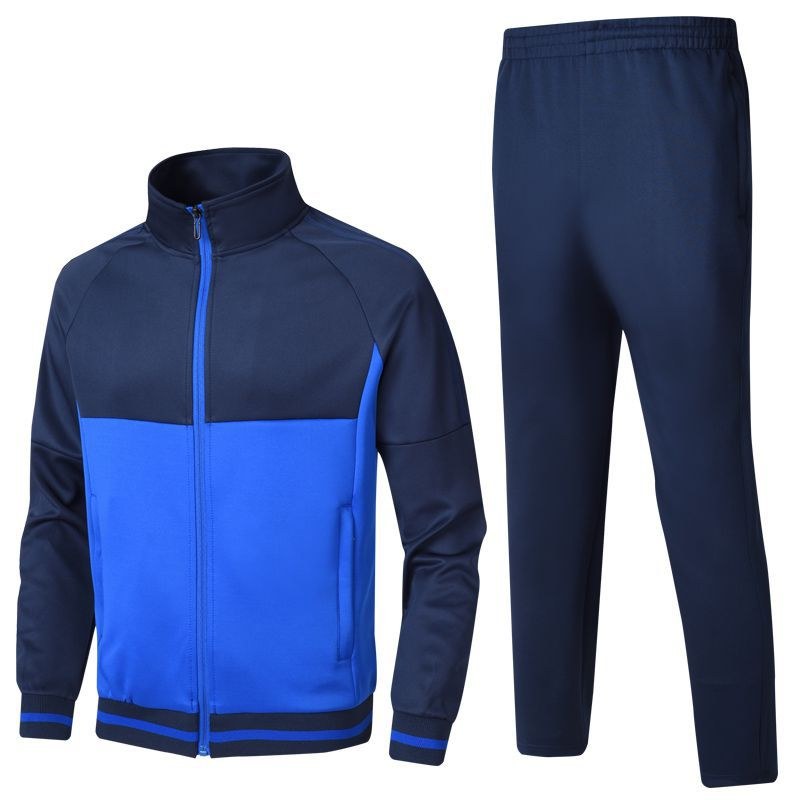Premium Navy 2-Piece Tracksuit Set - Zip Jacket & Joggers - tracksuits and joggers manufactured by Gold Berg Enterprises, Sialkot Pakistan (wholesale / OEM)