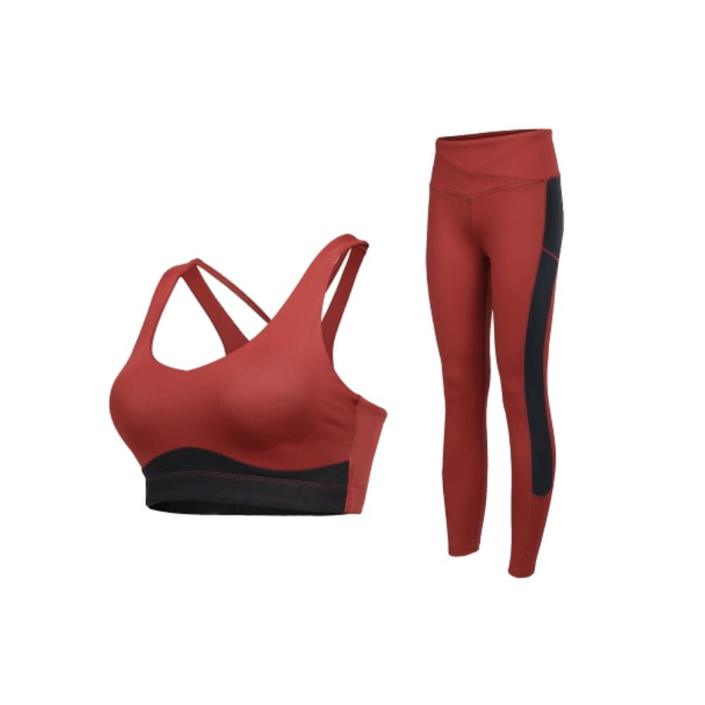 Studio Rust High-Waist Yoga Leggings - Squat-Proof Four-Way Stretch - gym wear manufactured by Gold Berg Enterprises, Sialkot Pakistan (wholesale / OEM)