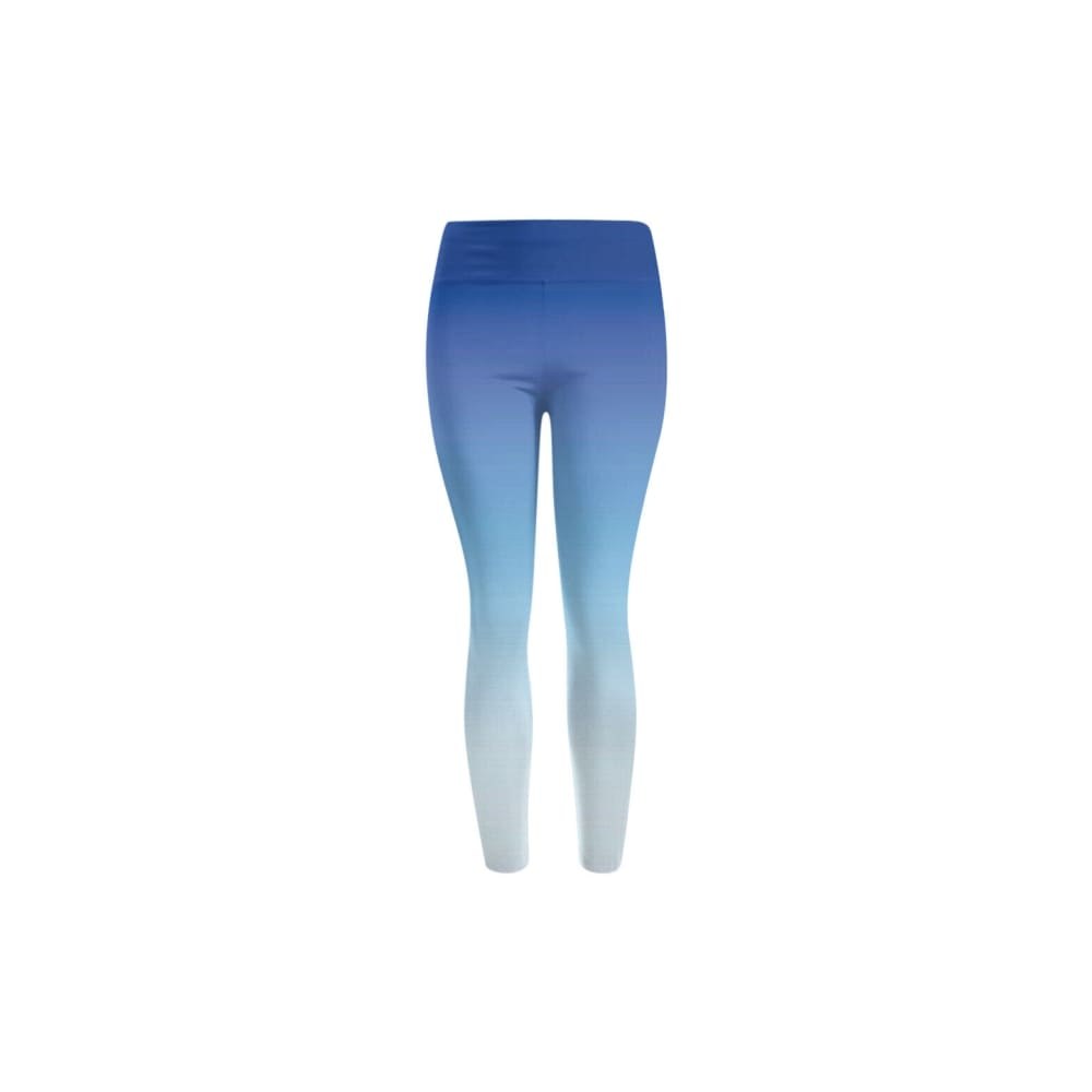 Studio Blue High-Waist Yoga Leggings - Squat-Proof Four-Way Stretch - gym wear manufactured by Gold Berg Enterprises, Sialkot Pakistan (wholesale / OEM)