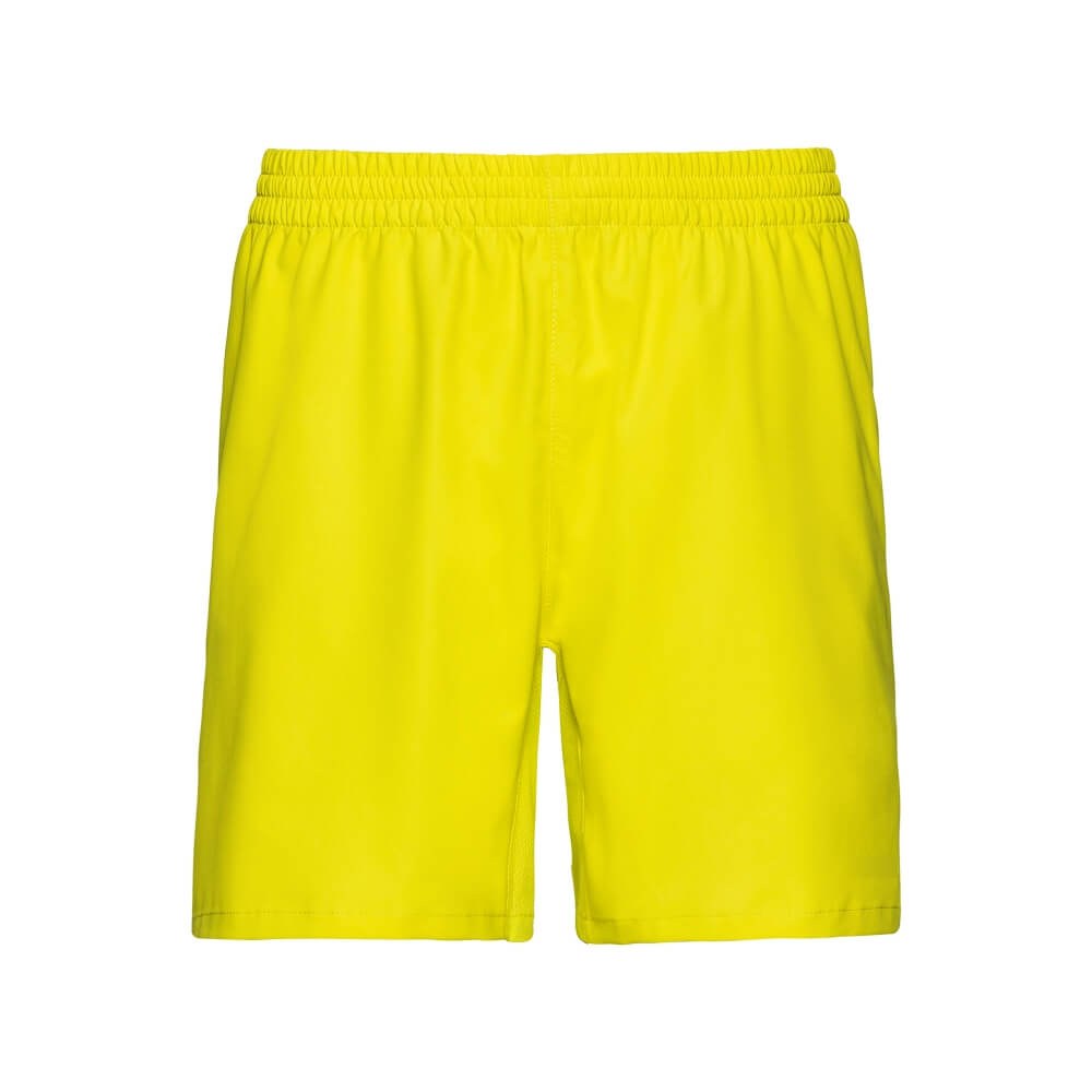 Premium Yellow Men's Sports Shorts - Elastic Waist Athletic Shorts - sports shorts manufactured by Gold Berg Enterprises, Sialkot Pakistan (wholesale / OEM)