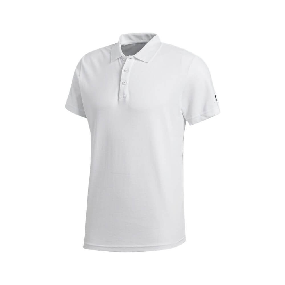 Premium White Short-Sleeve Performance Polo Shirt - Cotton-Rich Pique - protective sleeves manufactured by Gold Berg Enterprises, Sialkot Pakistan (wholesale / OEM)