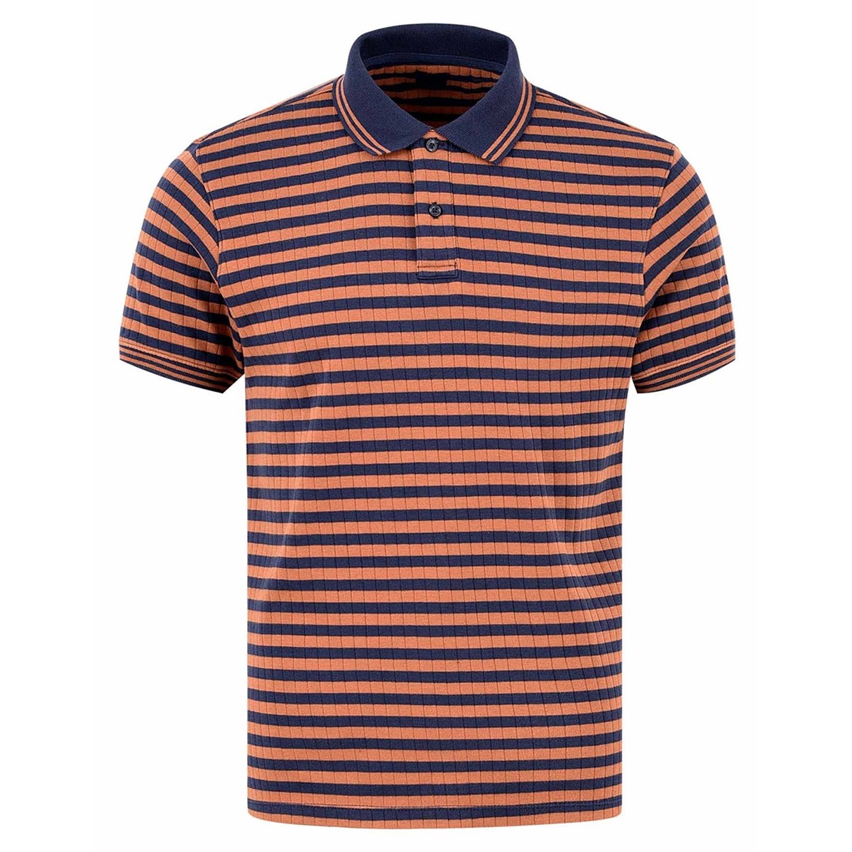 Premium Orange Short-Sleeve Performance Polo Shirt - Cotton-Rich Pique - protective sleeves manufactured by Gold Berg Enterprises, Sialkot Pakistan (wholesale / OEM)