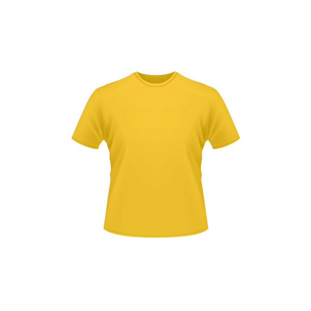 Premium Yellow Cotton Crew Neck T-Shirt - Regular Fit Blank Tee - t-shirts manufactured by Gold Berg Enterprises, Sialkot Pakistan (wholesale / OEM)