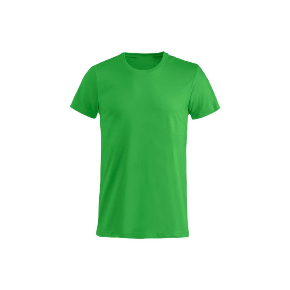 Premium Green Cotton Crew Neck T-Shirt - Regular Fit Blank Tee - t-shirts manufactured by Gold Berg Enterprises, Sialkot Pakistan (wholesale / OEM)