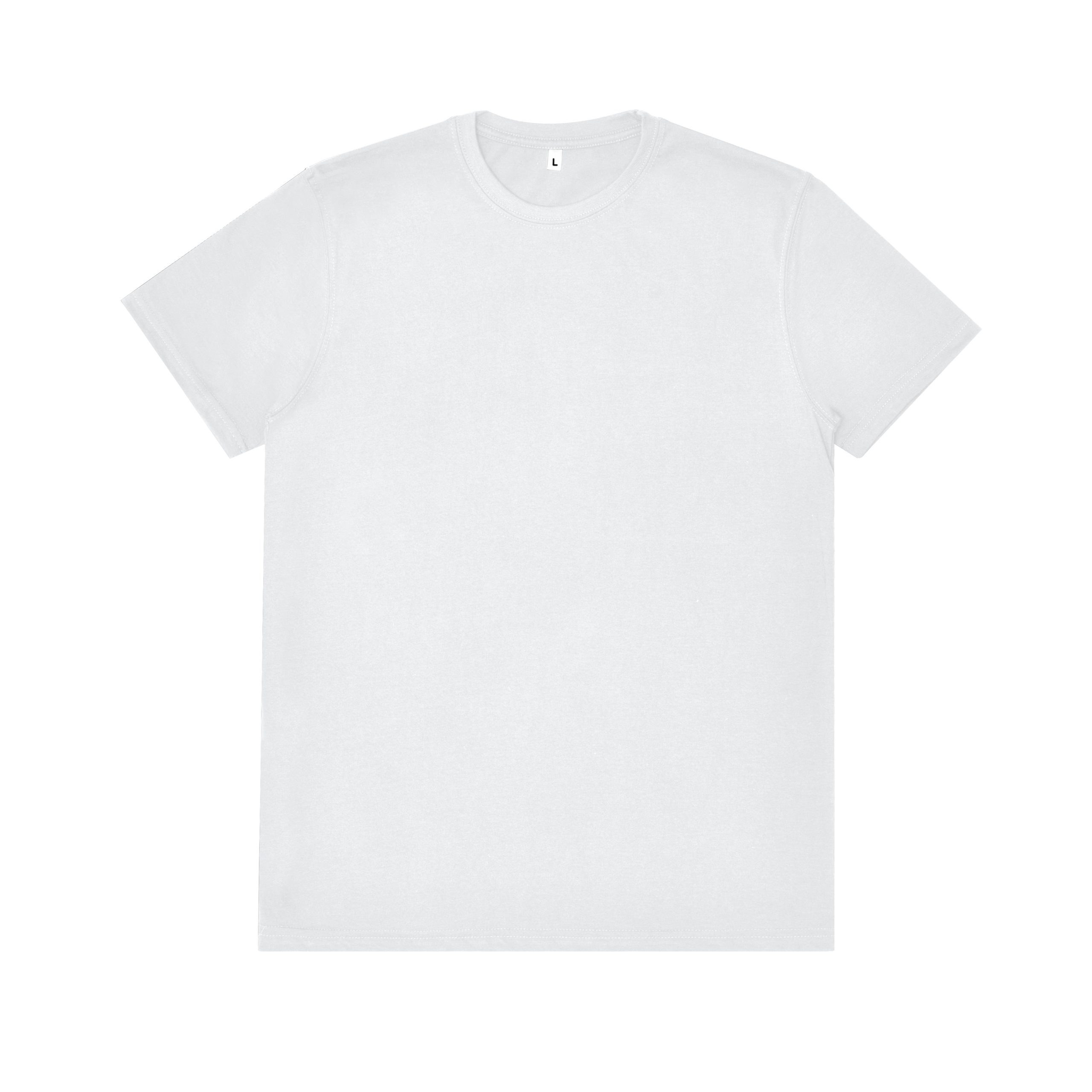 Premium White Cotton Crew Neck T-Shirt - Regular Fit Blank Tee - t-shirts manufactured by Gold Berg Enterprises, Sialkot Pakistan (wholesale / OEM)