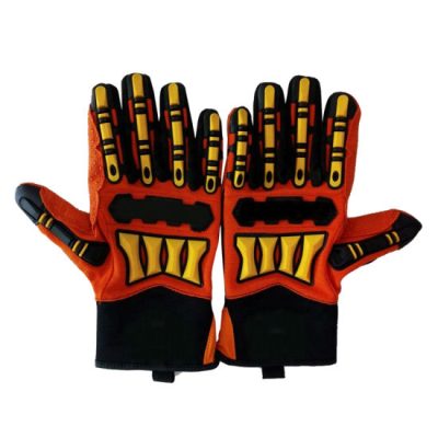 Heavy-Duty Mechanics Impact Gloves - Knuckle Guard Protection - mechanics gloves manufactured by Gold Berg Enterprises, Sialkot Pakistan (wholesale / OEM)