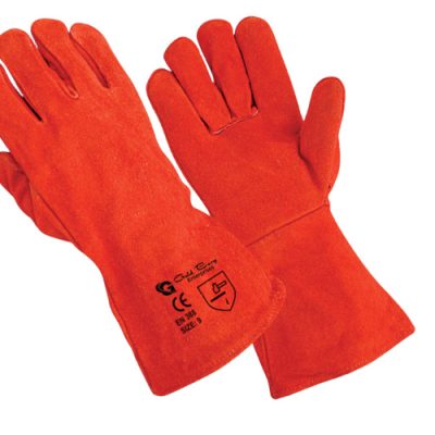Heavy-Duty Welding Gloves - Gauntlet Cuff Protection - welding gloves manufactured by Gold Berg Enterprises, Sialkot Pakistan (wholesale / OEM)