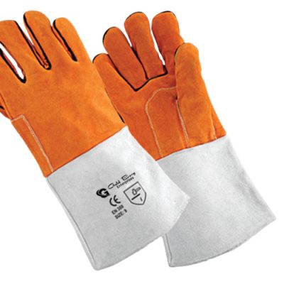 Commercial Welding Gloves - EN 12477 Certified - welding gloves manufactured by Gold Berg Enterprises, Sialkot Pakistan (wholesale / OEM)