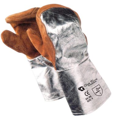 Heavy-Duty Welding Gloves - Gauntlet Cuff Protection - welding gloves manufactured by Gold Berg Enterprises, Sialkot Pakistan (wholesale / OEM)