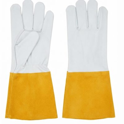 Professional Welding Gloves - Gauntlet Cuff Protection - welding gloves manufactured by Gold Berg Enterprises, Sialkot Pakistan (wholesale / OEM)