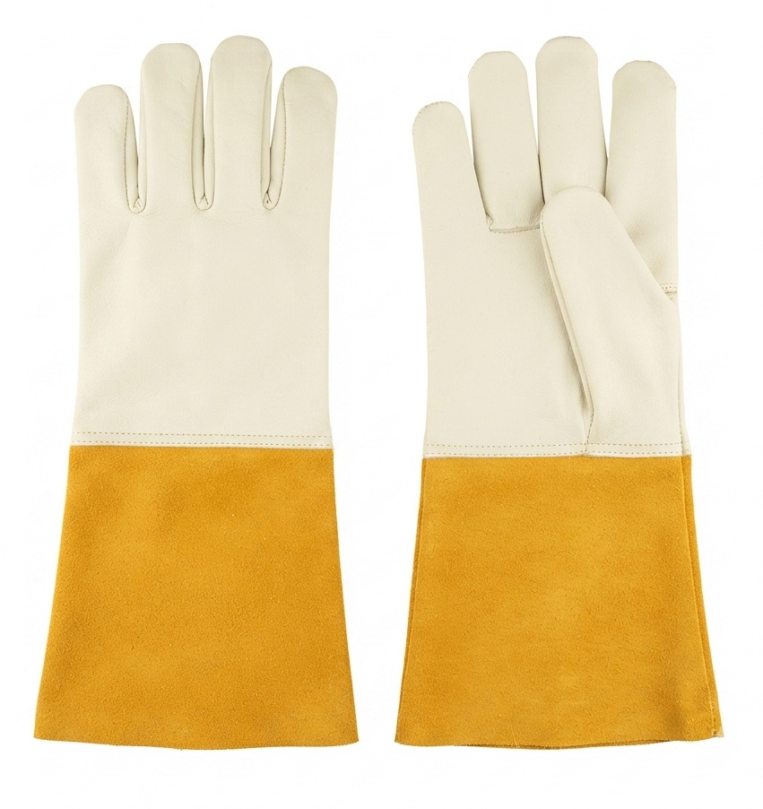 Pro-Grade Welding Gloves - EN 12477 Certified - welding gloves manufactured by Gold Berg Enterprises, Sialkot Pakistan (wholesale / OEM)