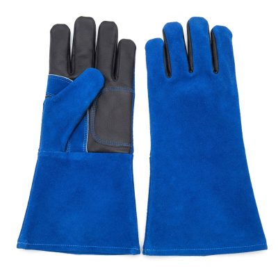 Heavy-Duty Welding Gloves - Gauntlet Cuff Protection - welding gloves manufactured by Gold Berg Enterprises, Sialkot Pakistan (wholesale / OEM)