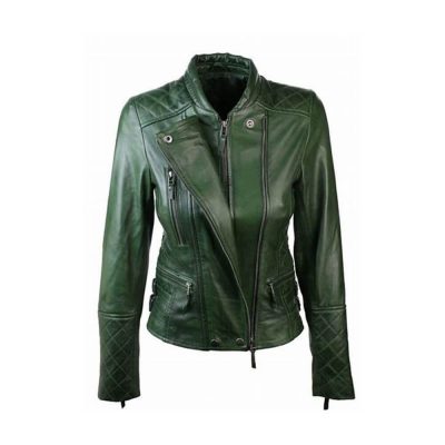 Premium Soft Sheepskin Leather Ladies Leather Jackets - Belted Moto Design Export Quality - leather jackets manufactured by Gold Berg Enterprises, Sialkot Pakistan (wholesale / OEM)
