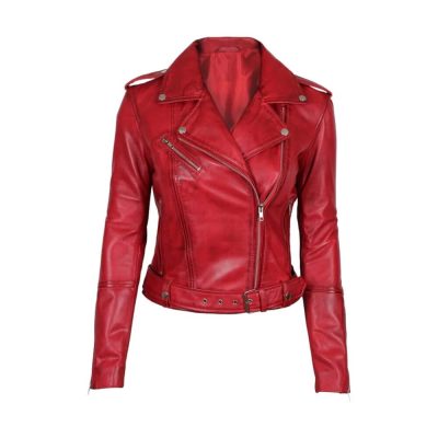 Premium Soft Sheepskin Leather Ladies Leather Jackets - Long Rider Design Export Quality - leather jackets manufactured by Gold Berg Enterprises, Sialkot Pakistan (wholesale / OEM)