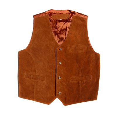 Premium Cowhide Leather Vests - Western Yoke Design Export Quality - leather vests manufactured by Gold Berg Enterprises, Sialkot Pakistan (wholesale / OEM)