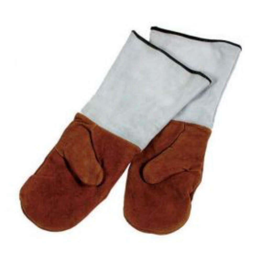 CE certified heat resistant leather welding gloves by Gold Berg Enterprises