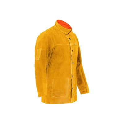Premium Split Cowhide Leather Welding Jackets - Heavy-Duty 38-Inch Design Export Quality - welding jackets manufactured by Gold Berg Enterprises, Sialkot Pakistan (wholesale / OEM)
