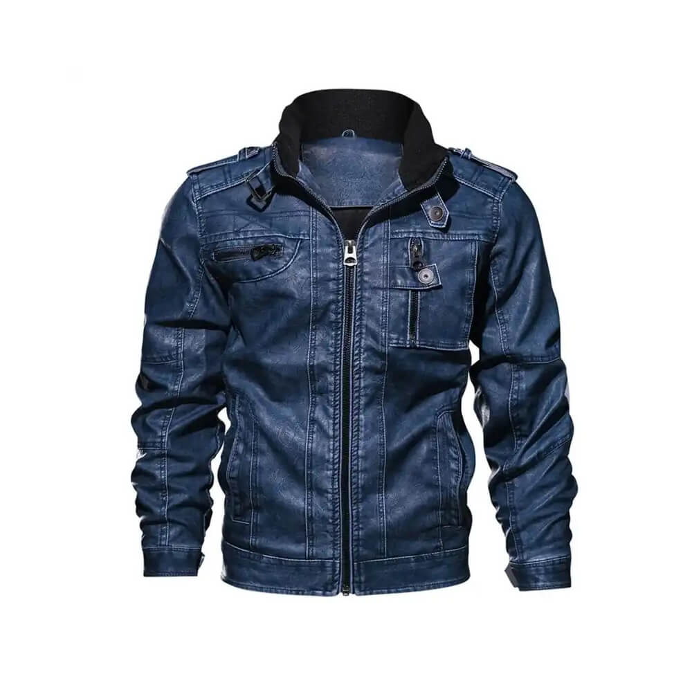 Premium Genuine Cowhide Leather Men Leather Jackets - Racing Sport Design Export Quality - leather jackets manufactured by Gold Berg Enterprises, Sialkot Pakistan (wholesale / OEM)